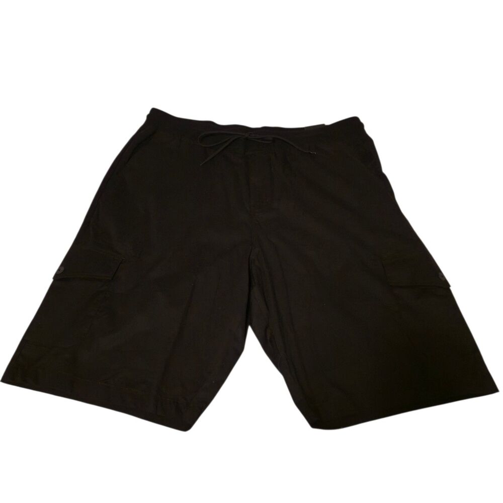 Kenneth Cole Cargo Shorts Black Mens Size 46 NEW Summer Casual Preppy
